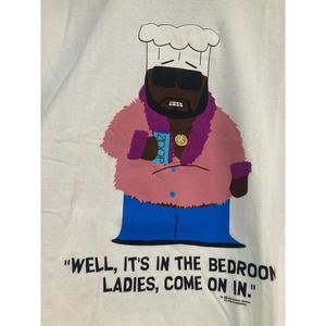 Vintage 90s Chef South Park large shirt Comedy Central 1998 cartoon